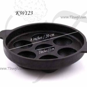 Kuzhi Paniyaram maker cast iron kadai cookware 8 inches