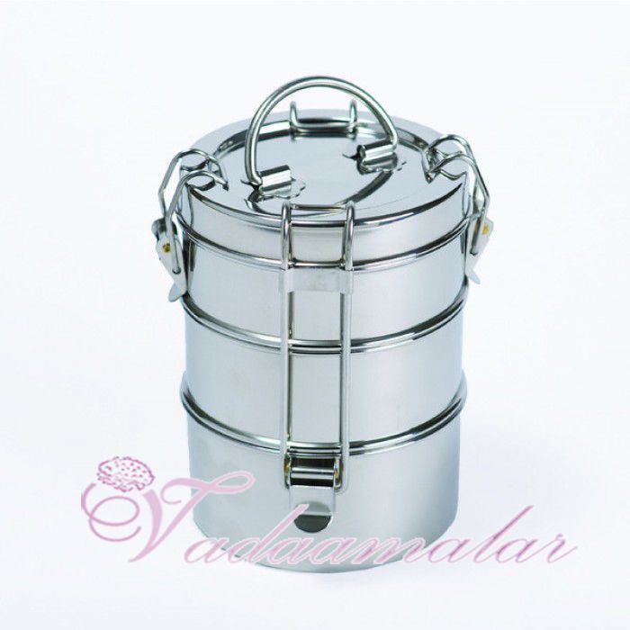 Stainless Steel Three tier Tiffin Storage Box
