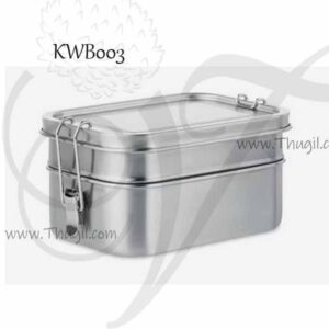 Rectangular Stainless Steel Two tier Tiffin Box with small container