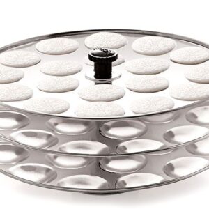 Cute Small stainless steel Idli Plates (3 Plates)
