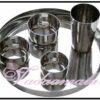 Indian Stainless Steel Thali Set