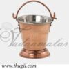 Indian Display Traditional Copper Coated Bucket Vali Buy Now 5