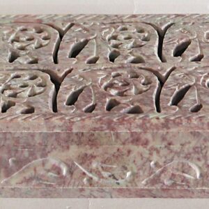 Six Elephants Carved Jewelry Box