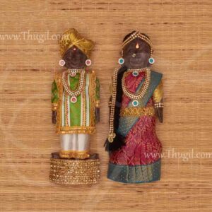 Beautiful Decoration Married Marapachi Dolls Bommai 8 inches