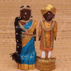 Beautiful Decoration Married Marapachi Dolls Bommai 9 inches
