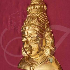 Mask Goddess Vara Laksmi Face Brass Ammavu Decorations Buy Now 5 inches