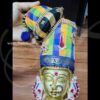 Goddess Vara Laksmi AmmaGaru Face Brass with Decorations - 8 inches