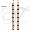 Ear Chain Extension White With Maroon Color Stones Mattal Buy Now