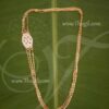 Poonool Punal Jewellery Three Line Chain White Stone Pathajam For Vishnu Ganesha Gods
