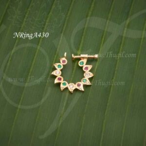 NoseRing For Non Pierced Nose Pin Nathu Amman Ornaments
