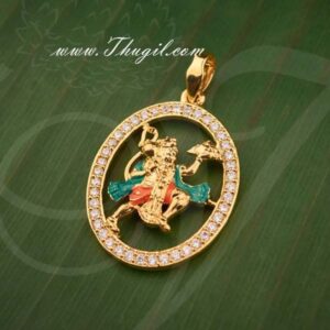 Lord Hanuman American Diamond Stones Pendant Buy Online