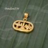 Namam Sangu Chakar Design Small Size Pendant Gold Plated Dollar 1 inches