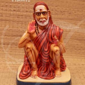 Paper Mache Statue of Kanchi Maha Periyava Beautiful Hindu Saint 12 inches