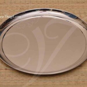 12" Stainless Steel Plate Thambalam Thali Thattu Buy Now
