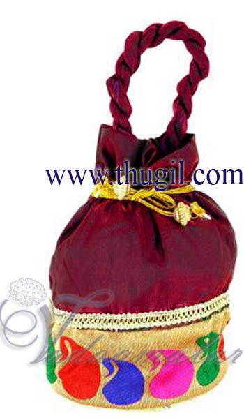 9 x 7 Embroidery Gifts Batwa Cloth Bags Pouchs Wedding India Buy Now