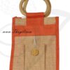 10.5" Beautiful Jute Bags/ Pouches for Wedding and Engagement