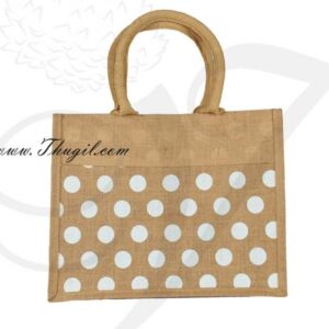 11" Beautiful Jute Bags/ Pouches for Wedding and Engagement