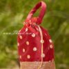 11 x 9 Purple Zari Design Embroidery Gifts Batwa Potli Bag Pouchs Wedding India Buy Now
