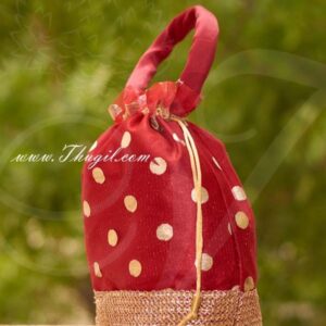 11 x 9 Purple Zari Design Embroidery Gifts Batwa Potli Bag Pouchs Wedding India Buy Now