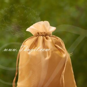 10 x 8 Gold Gift bag India Weddings Festivals Satin Cloth Bags Pouchs Return Gifts Buy Now