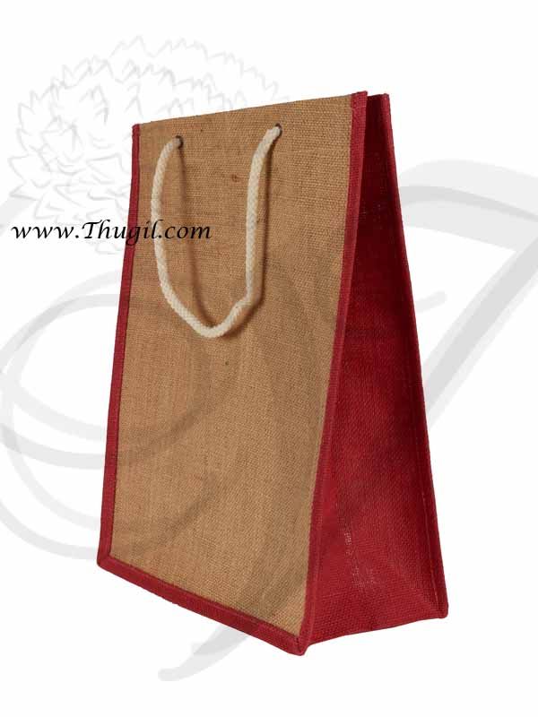 Jute Bag for Navaratri Gifts House Warming From India 15 inches x 12 inches