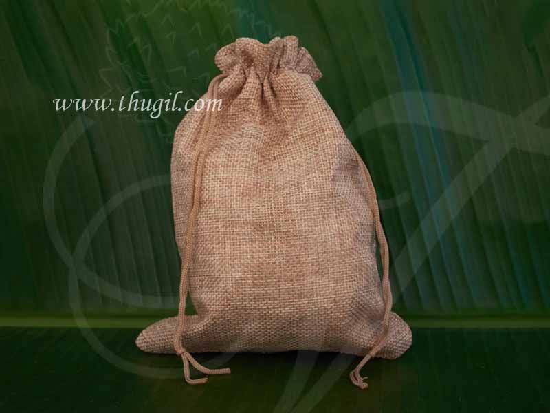 Wedding Return Gift Jute Pouch Potli Bag Thamboolam Bags - 8 x 6 Buy Now