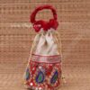 Wedding Return Gift Jute with Embroidery Pouch Potli Bag Thamboolam Bags - 10 x 7 Buy Now