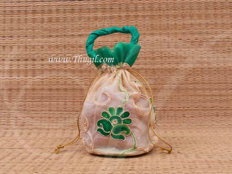 Wedding Return Gift Pouch Potli Bag Thamboolam Bags Net - 9 x 7 Buy Now