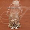 Silver Color Plastic Lotus Design Decorative Gift Pouch Buy Now 2.5"