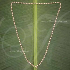 Small size Thulasi Beads Malai Chain Necklace 17 Inches