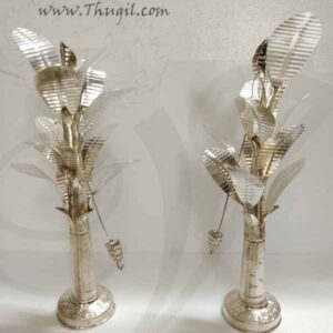German Silver Banana Tree And Fruit Bunch Pooja Decor Buy Now