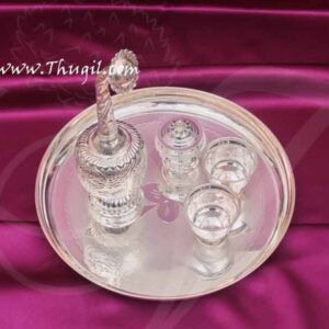 Paneer Chandan Kumkum Set - German Silver For Wedding Weclome Buy Online