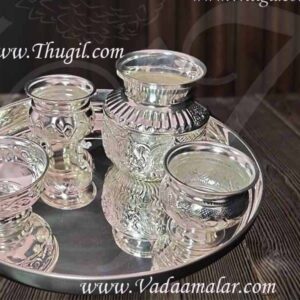 German Silver Puja Set Wedding Ashtalakshmi Kalasham Buy Now
