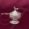 German Silver Kumkum Holder Kungumam Chandan Cup 3 inches
