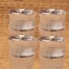German Silver Tumbler Handmade Glass For Water / Milk Buy Online 3.5 inches(4 Pieces)