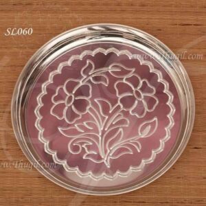 German Silver Round Plate Thambolam Thali 10 Inche Buy Now