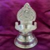 German Silver GajaLakshmi Lamp Large size Diya Vilakku 6 inches