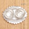 German Silver Chandan Kumkum Wedding Small Gift 4.5 inches