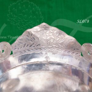 Peedam German Silver Manai For Idols Stand and Statues 6 Inches