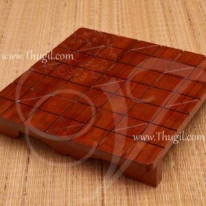 Wooden Ettukattai thayam India Game Board Traditional Village entertainment