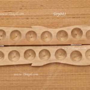 Buy Pallanguzhi Wooden Pallanguli Set Indian Board Game Online Now