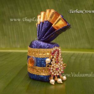 Blue Cloth Kreedam Small Idols Murthi Statue With Kalgi 2.5 inches