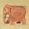 Wooden Elephant HandCarved Gift 5 inches