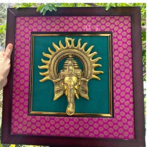 Ganesh Wall Hanging Vinayak Mask Frame Buy Now 16 x 16 Inches