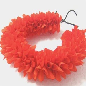 Indian Dance Orange Flower Strand Kanakambaram Flower Crossandra String Band for Hair Decoration