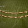 Anklets For Amman Goddess Kolusu Gold plated White Stone 6 inches