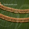 Anklets For Amman Goddess Kolusu Gold plated 7 inches