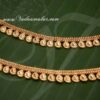 Mango Design Gold plated Anklets Kolusu Payal Indian anklet 7 inches