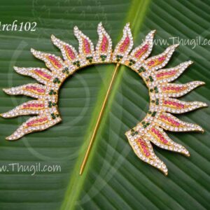 Prabhai Arch Multi Colour Hindu deity Swamy Alankaram 5 inches