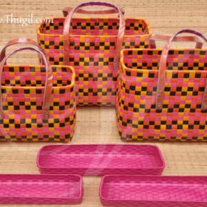 Chettinad Tape Baskets Kudai gift festivals basket bags handicraft buy online
